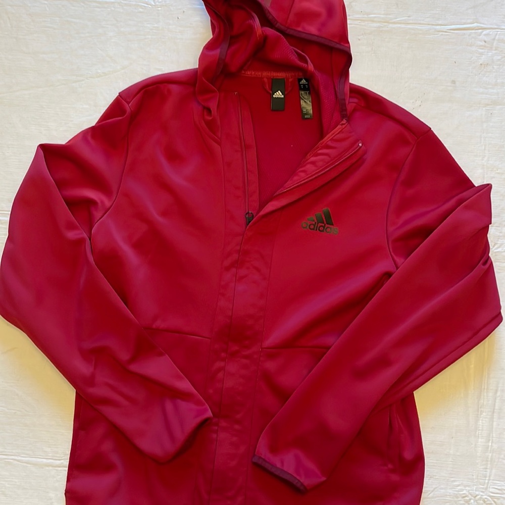 Adidas zippered hoodie